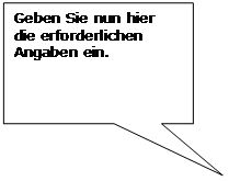 Rechteckige Legende: Geben Sie nun hier die erforderlichen Angaben ein.